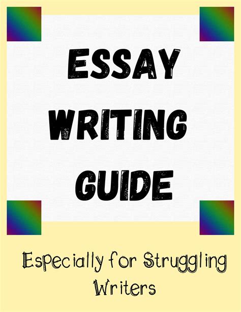 Essay Writing Guide Ela General Test Prep Summer Review Sped