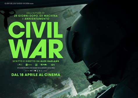 Cinema Civil War Il Nuovo Trailer E Il Poster Del Film Di Alex