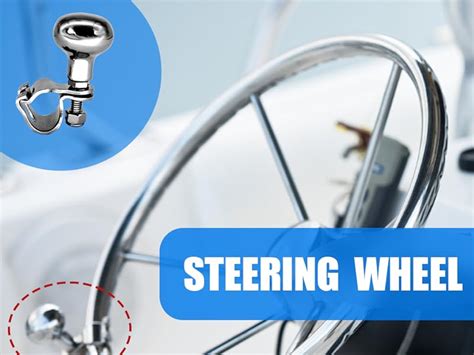 Amazon Mojiate Stainless Steel Boat Steering Wheel Knob