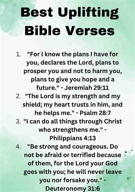 Uplifting Bible Verses Scriptures Encourage You Daily