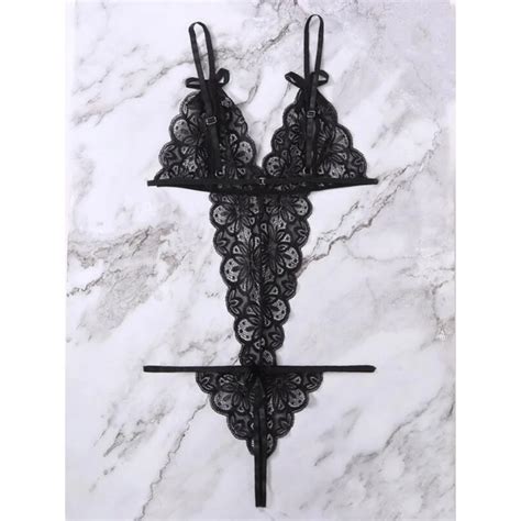 Body Sensual Apressadinha Abertura Lingerie Rendada Shopee Brasil