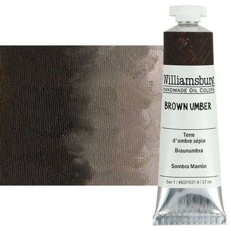 Williamsburg Handmade Oil Paint Brown Umber Ml Tube Jerry S Artarama