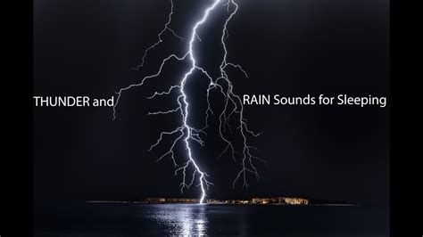 Thunder And Rain Sounds For Sleeping Black Screen Sleep And