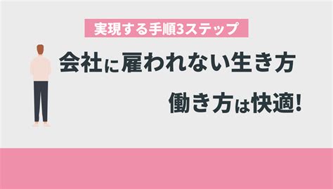 会社に雇われない生き方・働き方は快適！実現する手順3ステップ Withマーケブログ