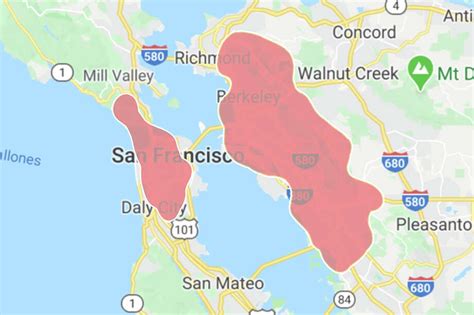 Maps Bay Area Wildfire Now 10 Times Bigger Than Manhattan Sfgate