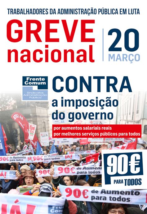 Greve Nacional Dos Trabalhadores Da Administração Pública Cgtp In