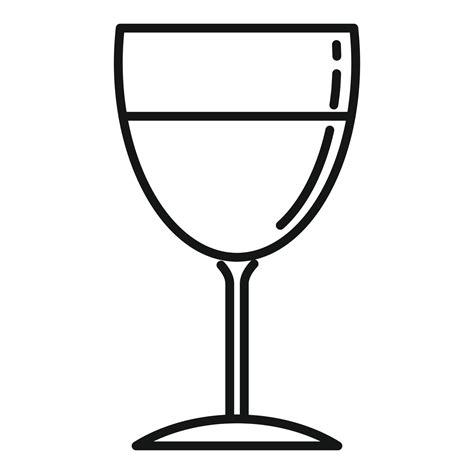 Drink Wine Glass Icon Outline Style 14577772 Vector Art At Vecteezy