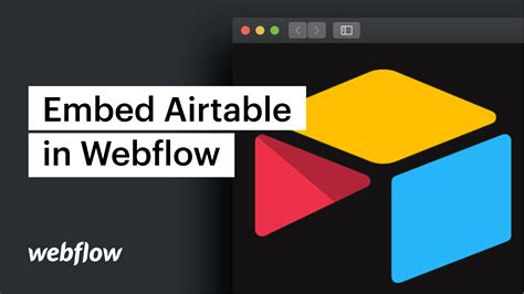 Embed An Airtable Form In Webflow Webflow University Documentation