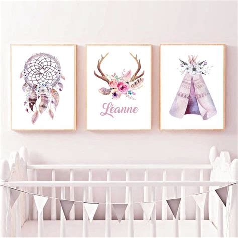 Affiche naissance bébé lot de 3 pour chambre d enfant Etsy