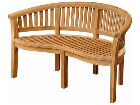 Anderson Teak Curve 3 Seater Bench Extra Thick Wood Bh 005ct