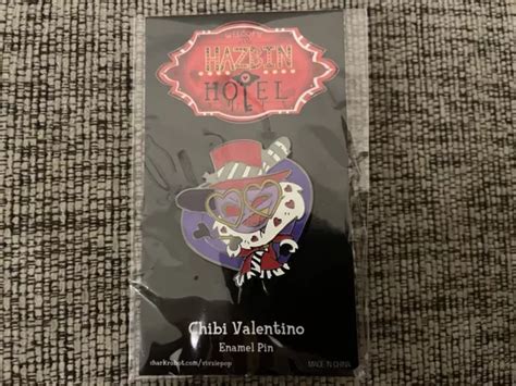 RARE HAZBIN HOTEL Chibi Valentino Enamel Pin Sharkrobot Vivziepop