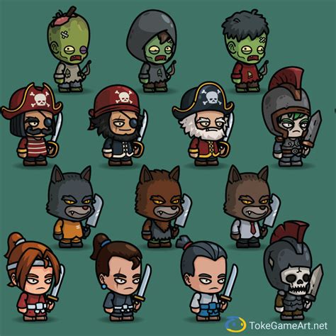 Character Bundle 2023 by tokegameart