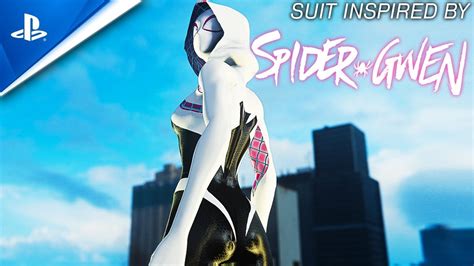 Spider Gwen K Texture Suit Gameplay Spider Man Pc Mods Youtube