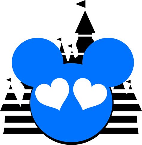 Mickey Head Heart Castle Svg Disney Mickey Mouse Svg Micke Inspire