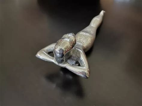 VINTAGE NASH S FLYING NUDE GODDESS WOMAN HOOD ORNAMENT CHROME PicClick UK