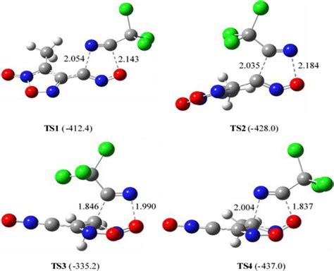 B3lyp 6 311g D P Optimized Structure Of Tss Involved In 32ca Reactions Download Scientific