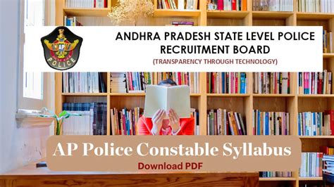 Ap Police Constable Syllabus Prelims Mains Syllabus Pdf