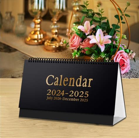 Small Desk Stand Calendar Horizontal Desktop Calendar Jul