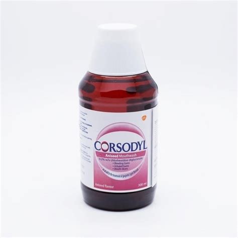 Corsodyl Mouthwash Aniseed 300ml Pharmacy Health From Chemist