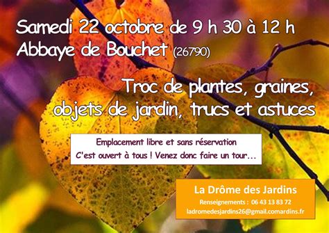 La Drôme des Jardins Activité de l association Troc automne