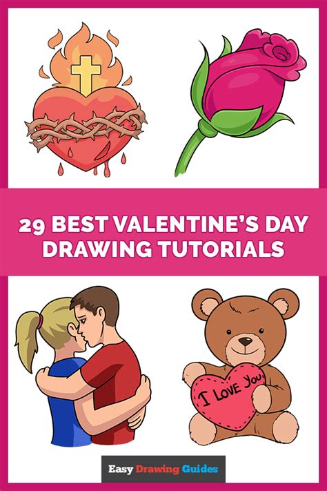 29 Easy Valentines Day Drawing Tutorials Easy Drawing Guides 2024