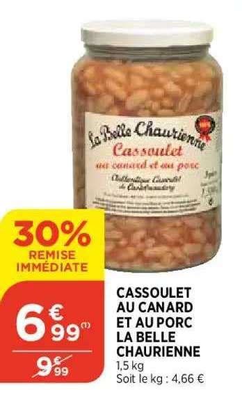 Promo Cassoulet Au Canard Et Au Porc La Belle Chaurienne Chez Atac Icatalogue Fr