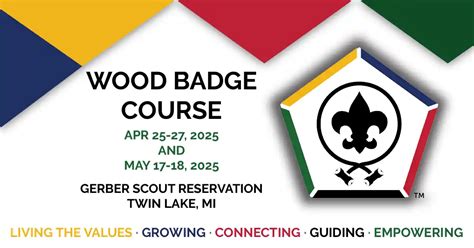 Wood Badge Michigan Crossroads Council Scouting America