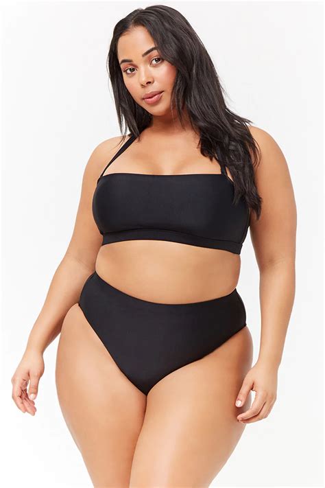 Forever Plus Size High Waist Bikini Bottoms