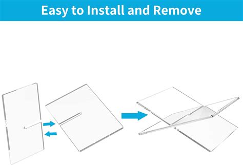 FEMELI Soporte transparente para libros soportes de acrílico para