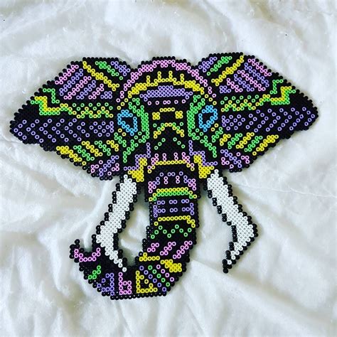 Perler Bead Elephant Pattern