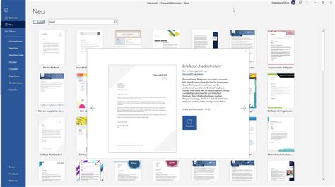 Briefvorlage Word Briefkopf Erstellen Oder Ndern