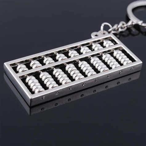 Fashion Abacus Keychain Calculator Accounting Special Purpose Tool Keychain Simulation Abacus ...