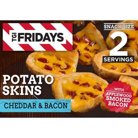 Tgif Cheddar & Bacon Potato Skins Frozen Snacks | Garden Grocer