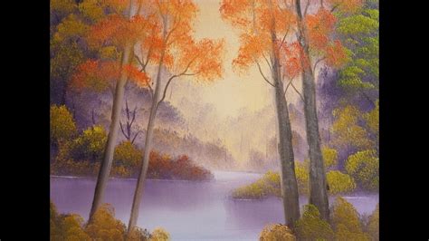 PAINTING BOB ROSS S SPLENDOR OF AUTUMN OIL PANTING EASY LANDSCAPE PAINT