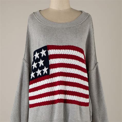 American Flag Sweater - Etsy