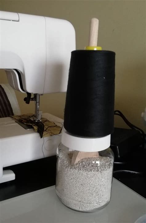 Diy Big Cone Thread Holder Ideias De Costura Ideias Criativas