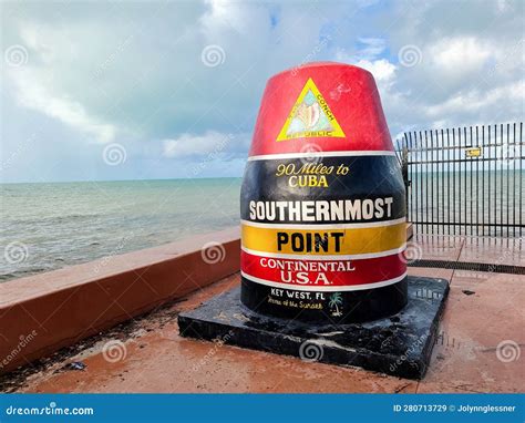 Southernmost Point in USA Landmark Stock Image - Image of landmark ...