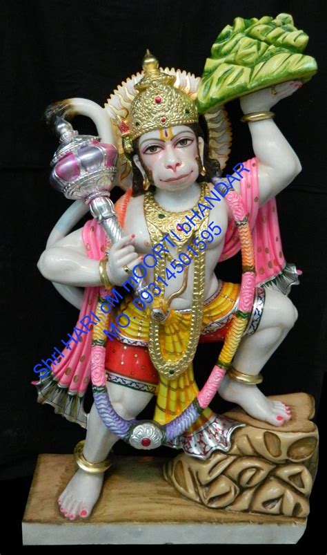 Painted Hindu Veer Hanumaan Ji Statue For Temple Size 3 Feet At Rs