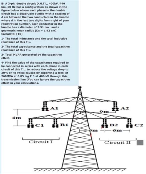 B A 3 Ph Double Circuit Ohtl 400kv 440 Km 50