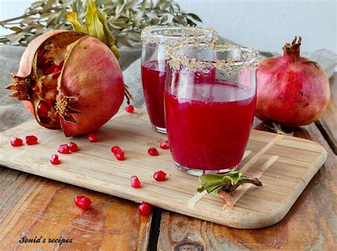 Homemade Pomegranate Juice Sonia S Recipes