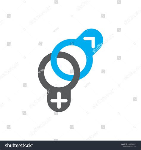 Female Male Gender Icon Design Isolated Stock Vector Royalty Free