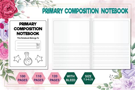 Primary Composition Notebook Graphic by 2masudrana4 · Creative Fabrica