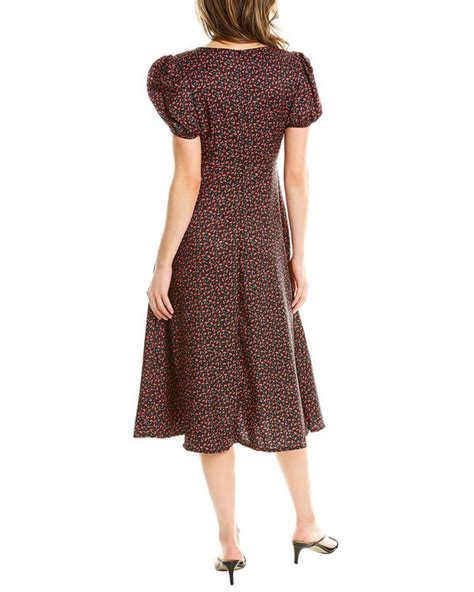 Buy STELLAH Puff Sleeve Midi Dress Nocolor At 80 Off Editorialist