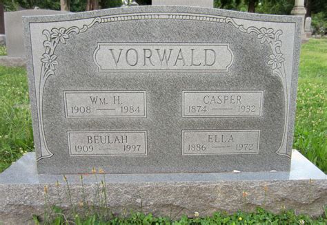 William Howard Vorwald 1908 1984 Memorial Find A Grave