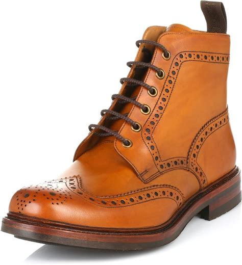 Loake Bedale Mens Boots Tan Uk Fashion