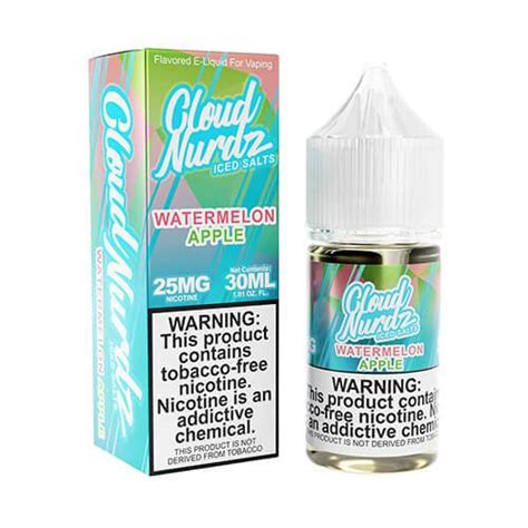 Cloud Nurdz Watermelon Apple Ice TFN Nic Salts 30ml Vapelab