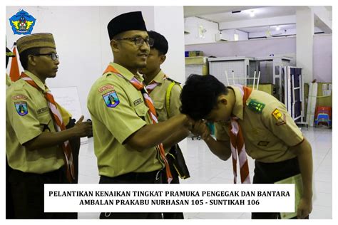 Foto Kegiatan Pelantikan Kenaikan Tingkat Pramuka Penegak Dan Bantara