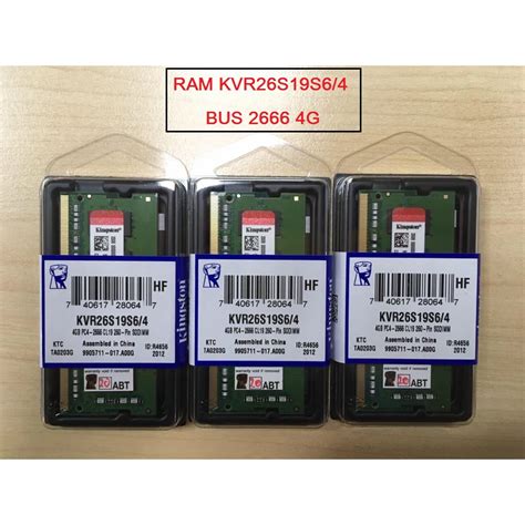 Kingston RAM NoteBook (KVR26S19S6/4) BUS 2666 NB 4GB **ของใหม่ ...