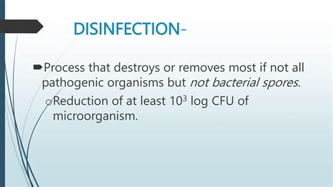 TESTING OF DISINFECTANT CLASSES OF DISINFECTANTS METHOD FOR TESTING