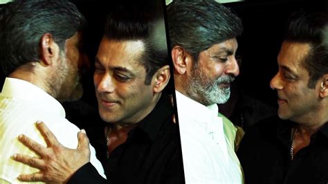 Salman Khan Hug Jagapathi Babu At Arpita Khan Aayush Sharma S Eid Party